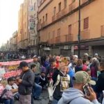 CNTE impide paso de trabajadores y prensa a Mañanera de Sheinbaum