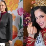 Felicita Sheinbaum a Fátima Bosch por su triunfo en Miss Universo