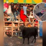 Hombre sufre cornada en el recto durante un evento taurino, terminó al borde de perder la vida
