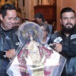 Virgen del Favor visita Aguascalientes y reúne a cientos de motociclistas en la Catedral Basílica